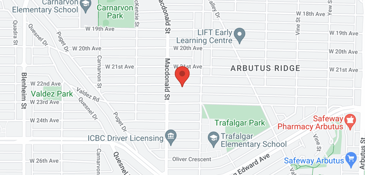 map of 2758 W 22ND AVENUE